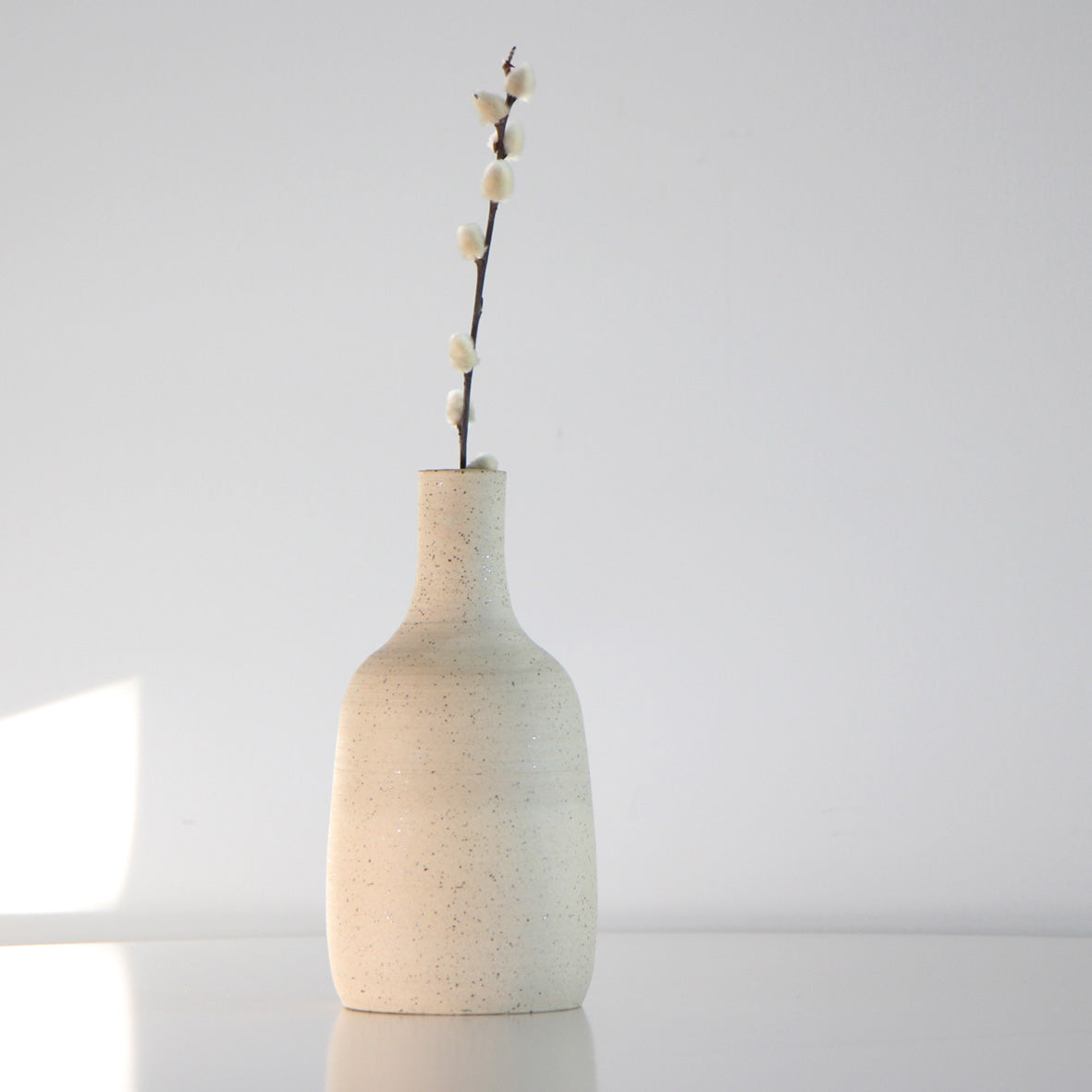 unglazed decorative vase| Bora Bora wish bottle